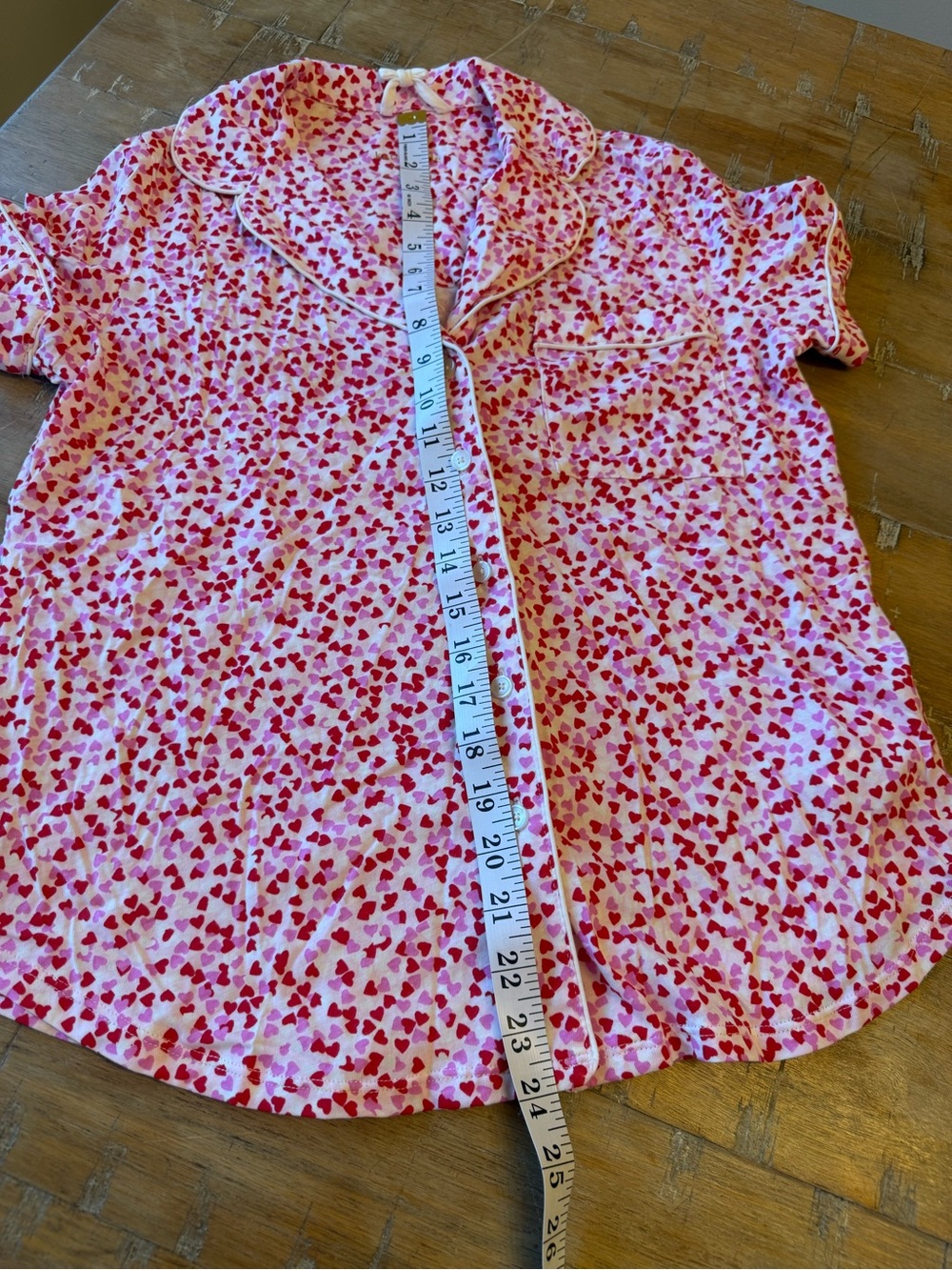 kate spade Pink & Red Heart-Print Pajama Set - Picture 7 of 13